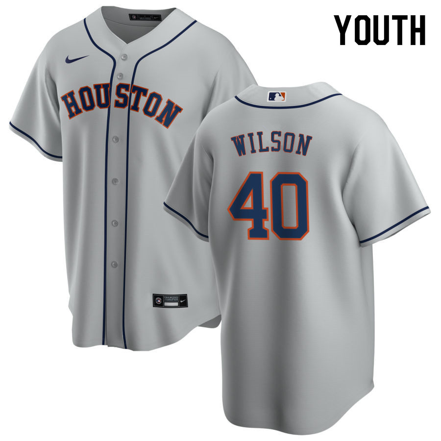 Nike Youth #40 Don Wilson Houston Astros Baseball Jerseys Sale-Gray